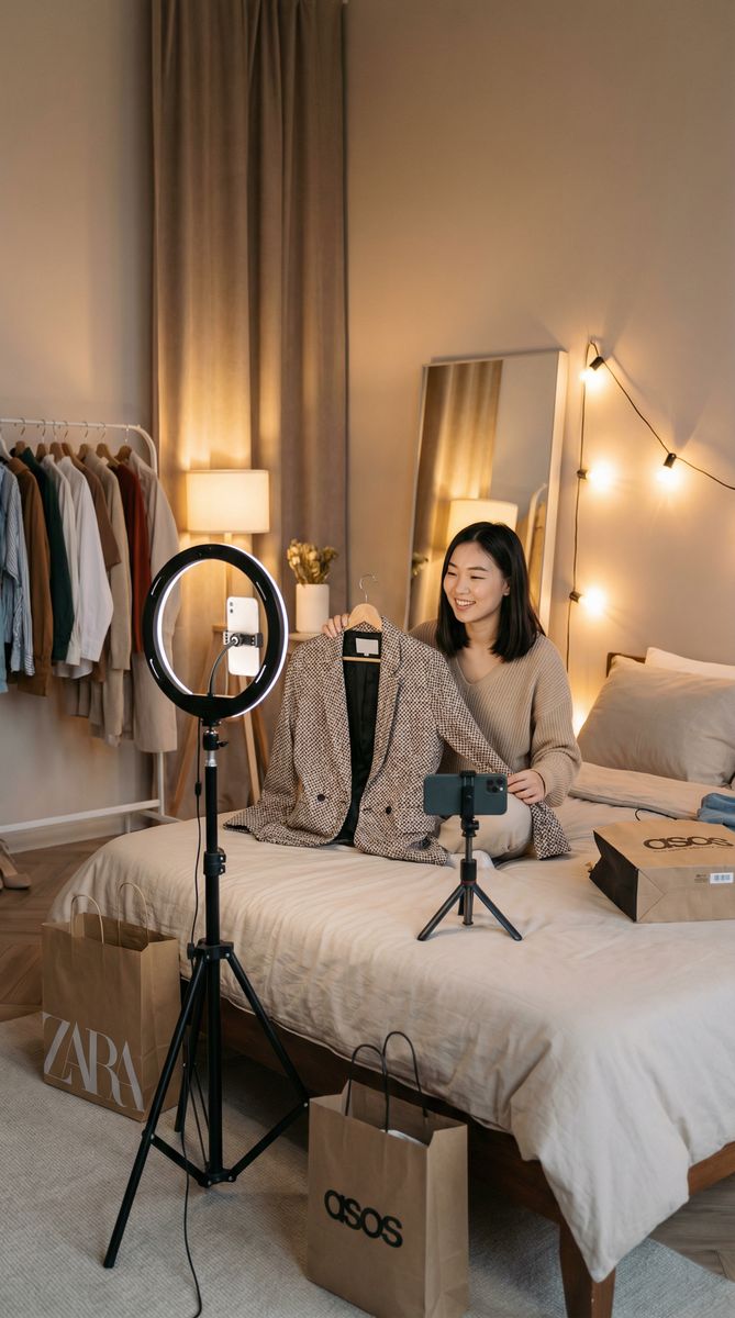 户外露出时尚穿搭视频